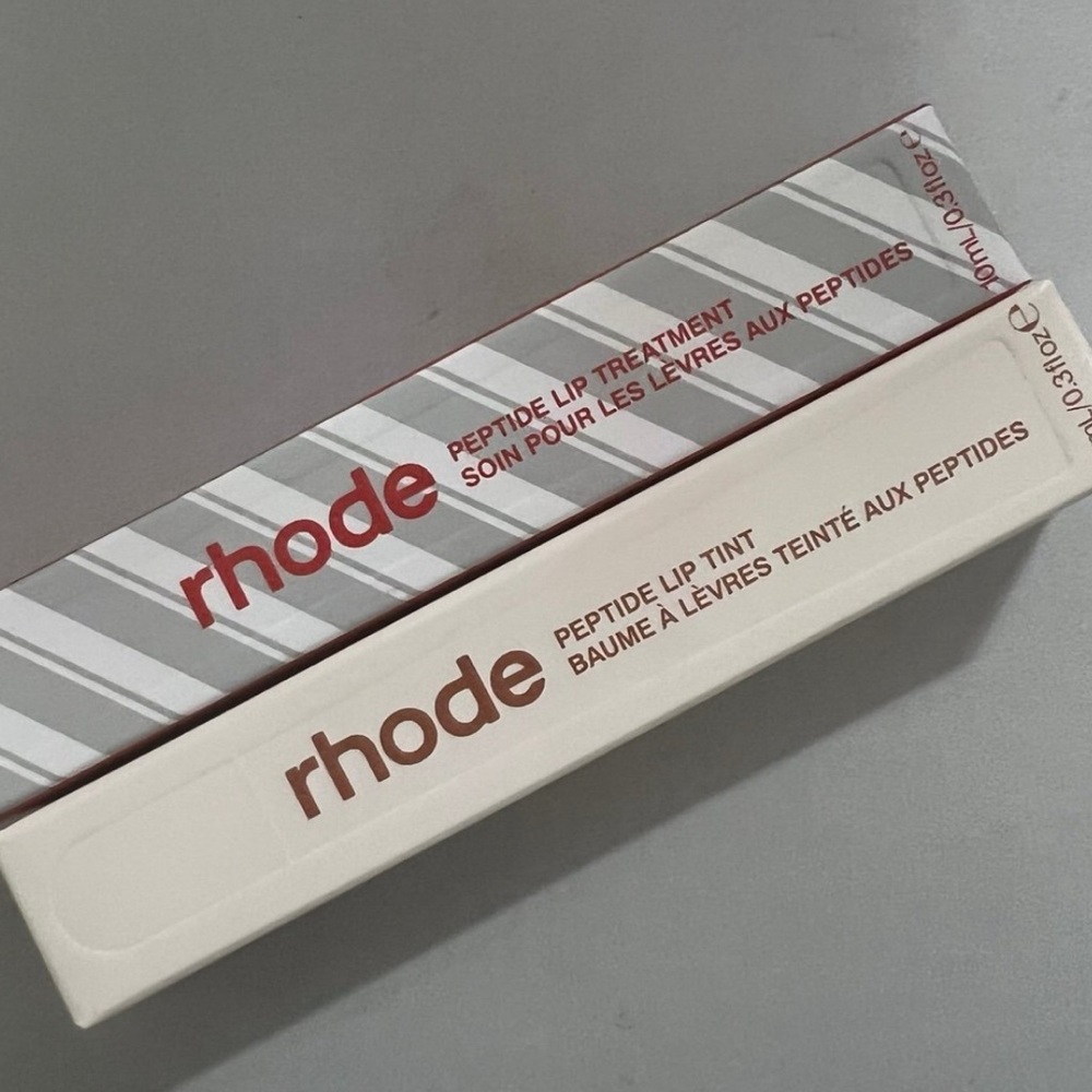 Rhode Cinnamon roll and Peppermint sparkle Lip Treatment
